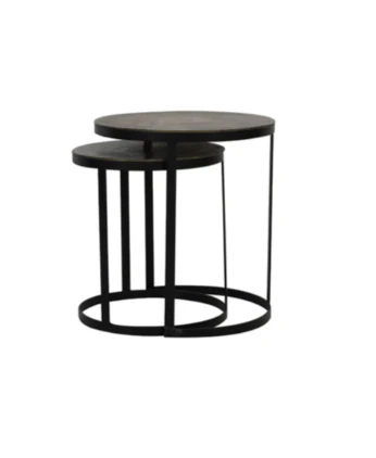 Trelo Side Table- Antique Bronze Black - Image 5