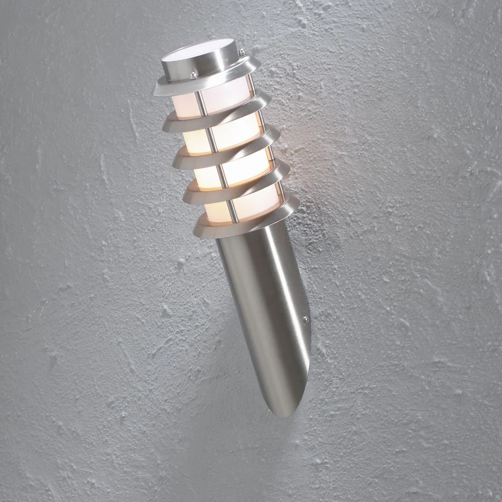 Trento Wall Light E27 IP44 - Stainless Steel - Image 2