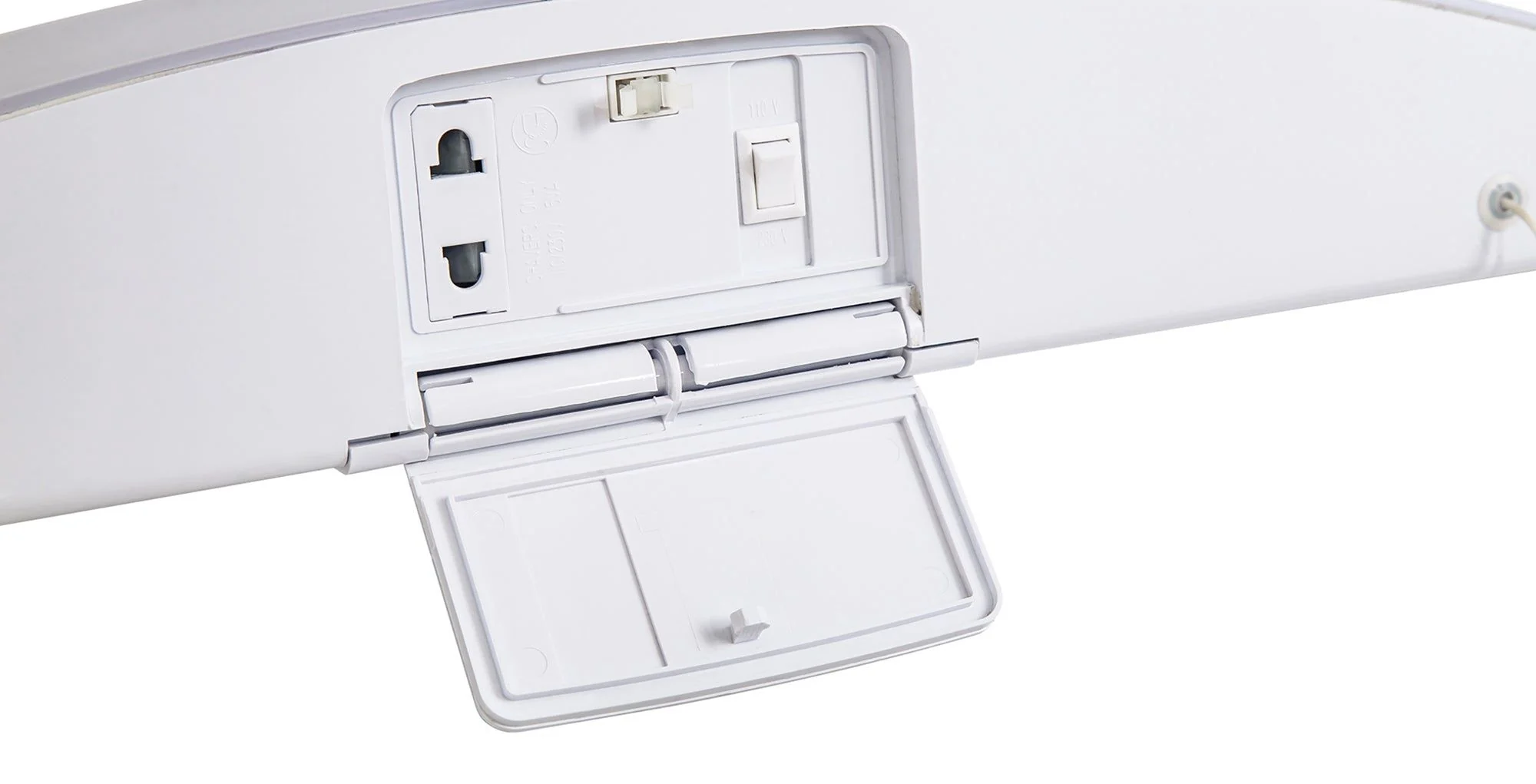 Trenton Bathroom Wall Lamp c/w Shaver Socket & Pull Switch, 1 x 10W LED, 4000K, 900lm, IP44, Black, Polished Chrome, White 3yrs Warranty - Image 5