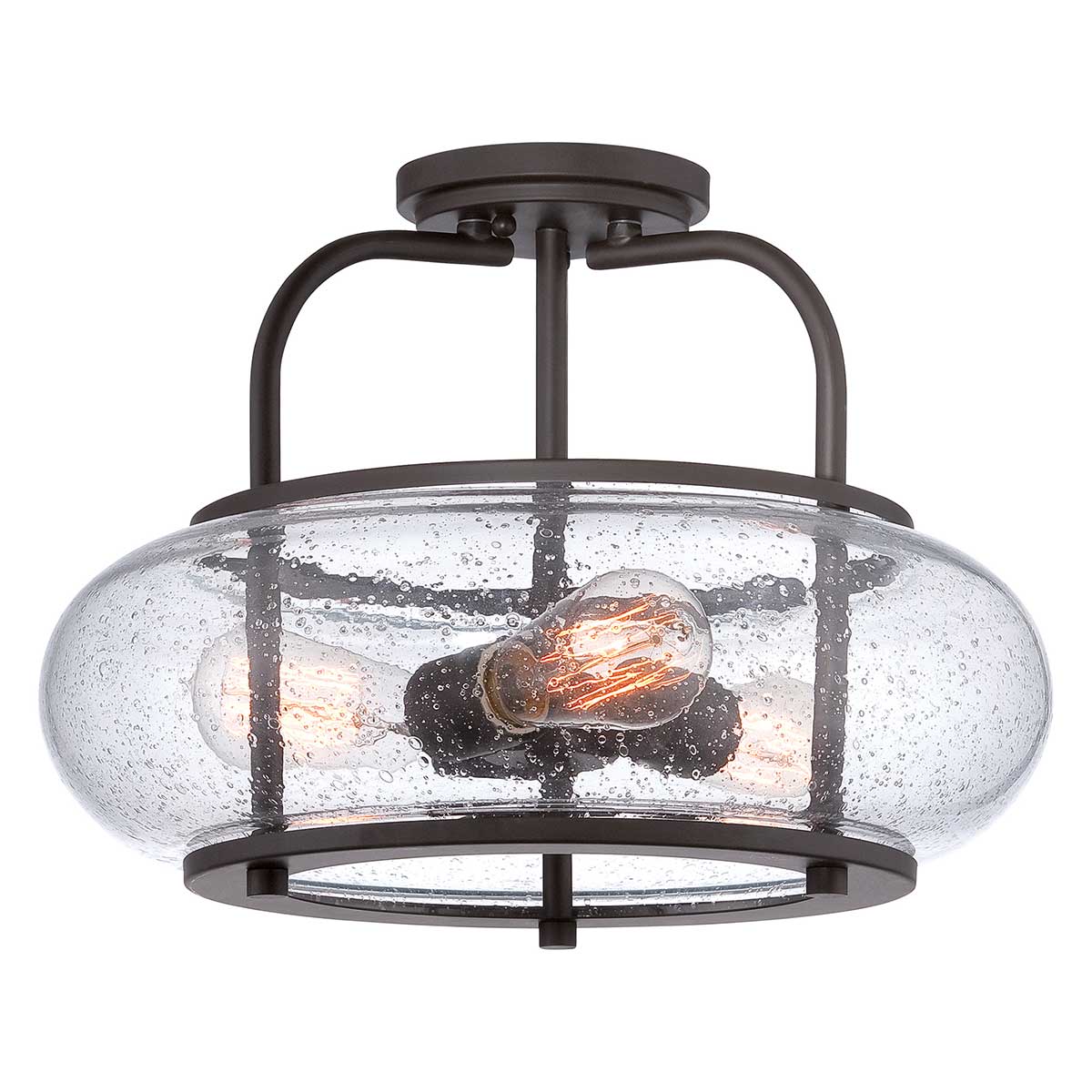Trilogy 1/3Lt Semi-Flush - Old Bronze/ Brushed Nickel - Image 13