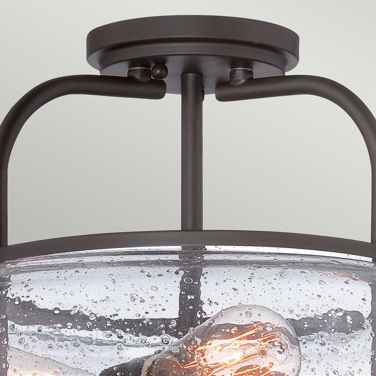 Trilogy 1/3Lt Semi-Flush - Old Bronze/ Brushed Nickel - Image 14