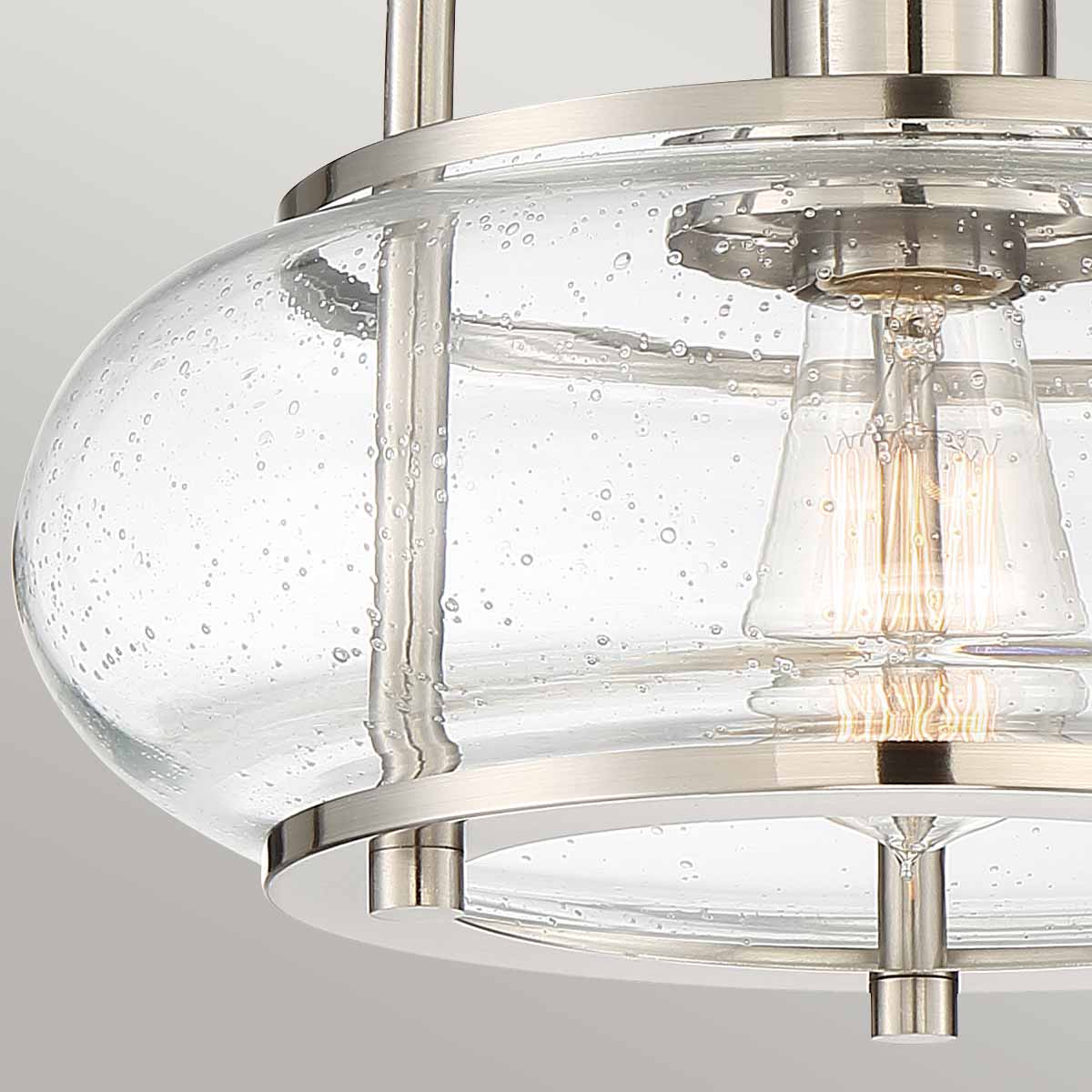 Trilogy 1/3Lt Semi-Flush - Old Bronze/ Brushed Nickel - Image 2