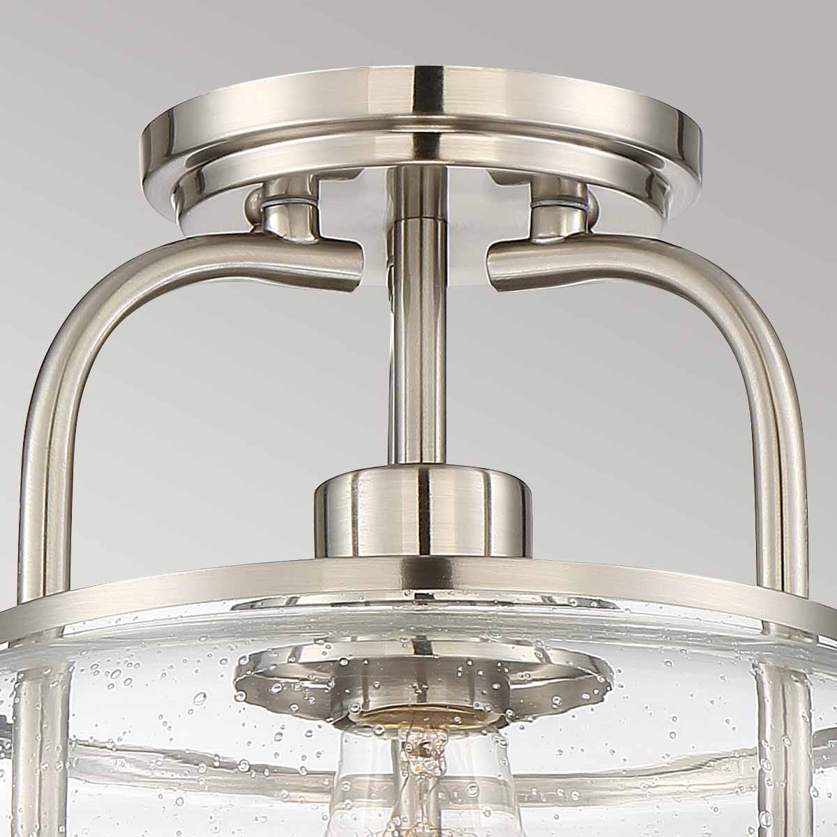 Trilogy 1/3Lt Semi-Flush - Old Bronze/ Brushed Nickel - Image 3