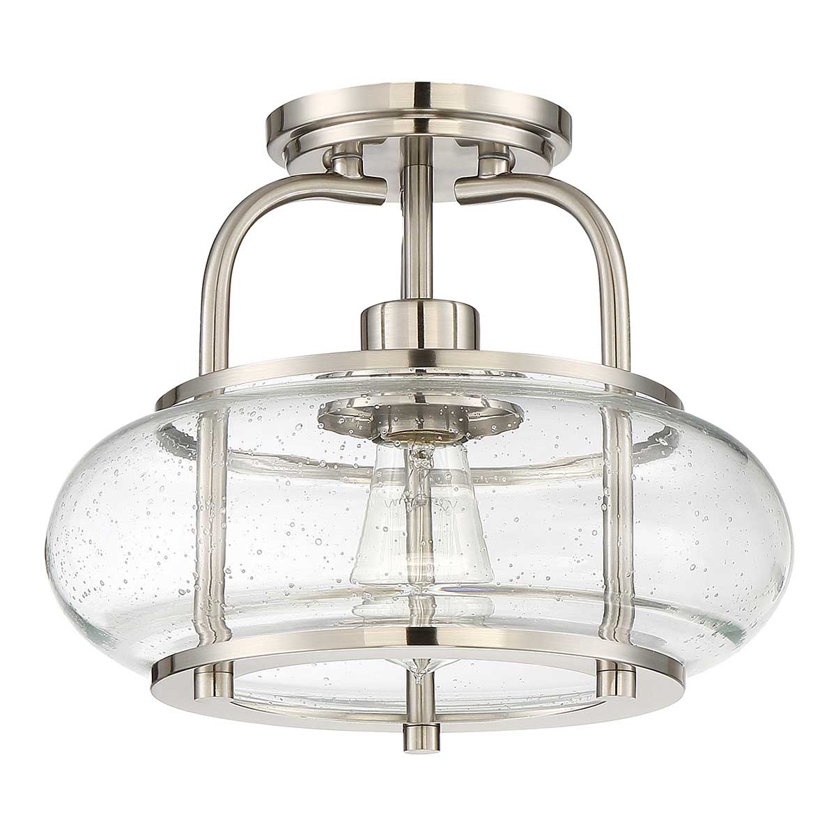 Trilogy 1/3Lt Semi-Flush - Old Bronze/ Brushed Nickel - Image 4
