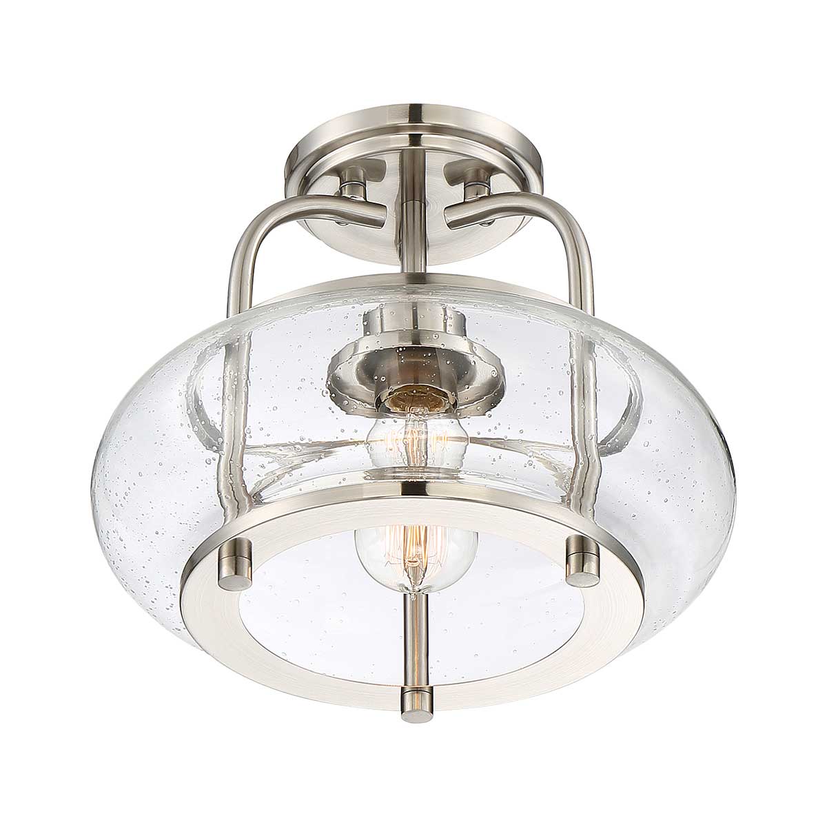 Trilogy 1/3Lt Semi-Flush - Old Bronze/ Brushed Nickel - Image 5