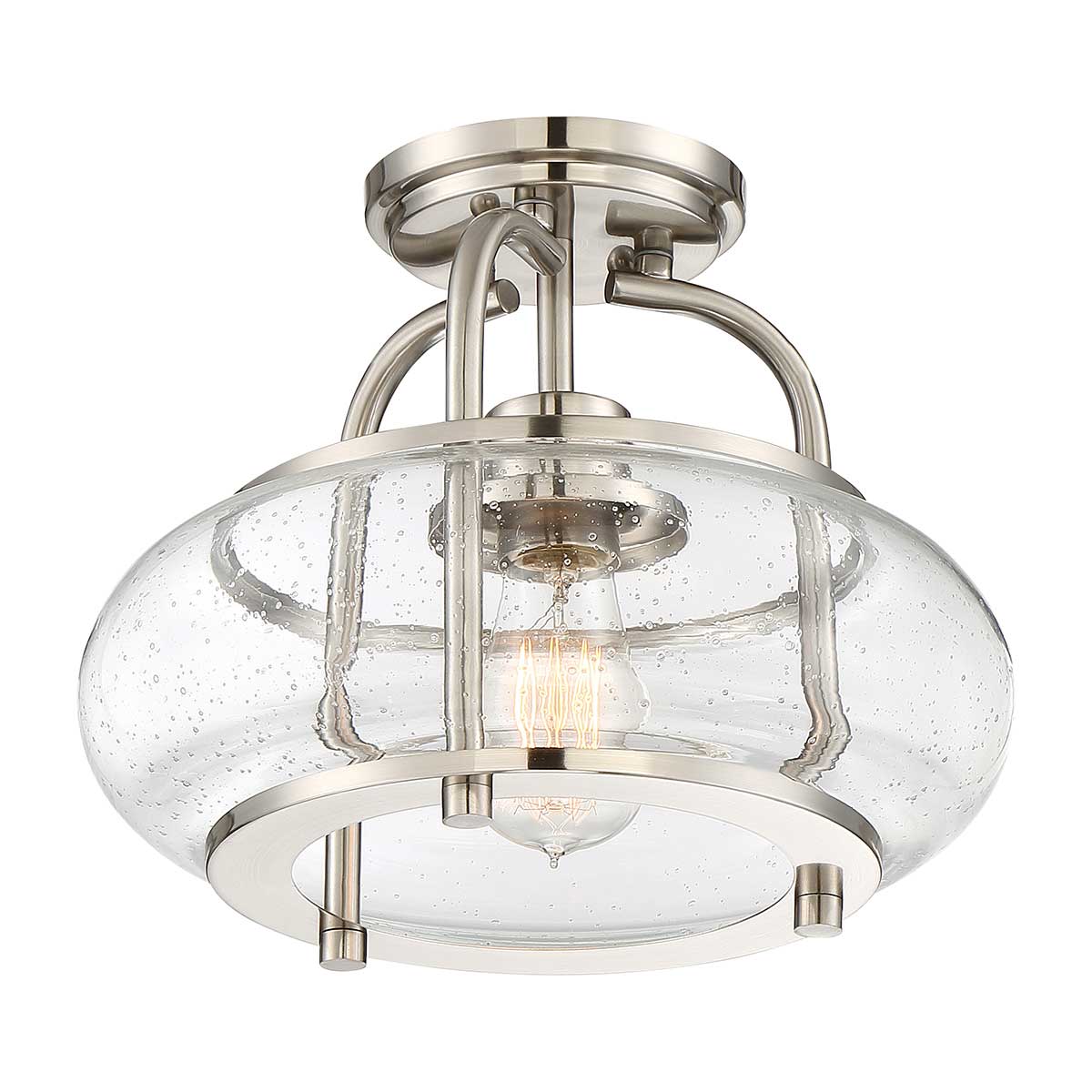 Trilogy 1/3Lt Semi-Flush - Old Bronze/ Brushed Nickel - Image 6