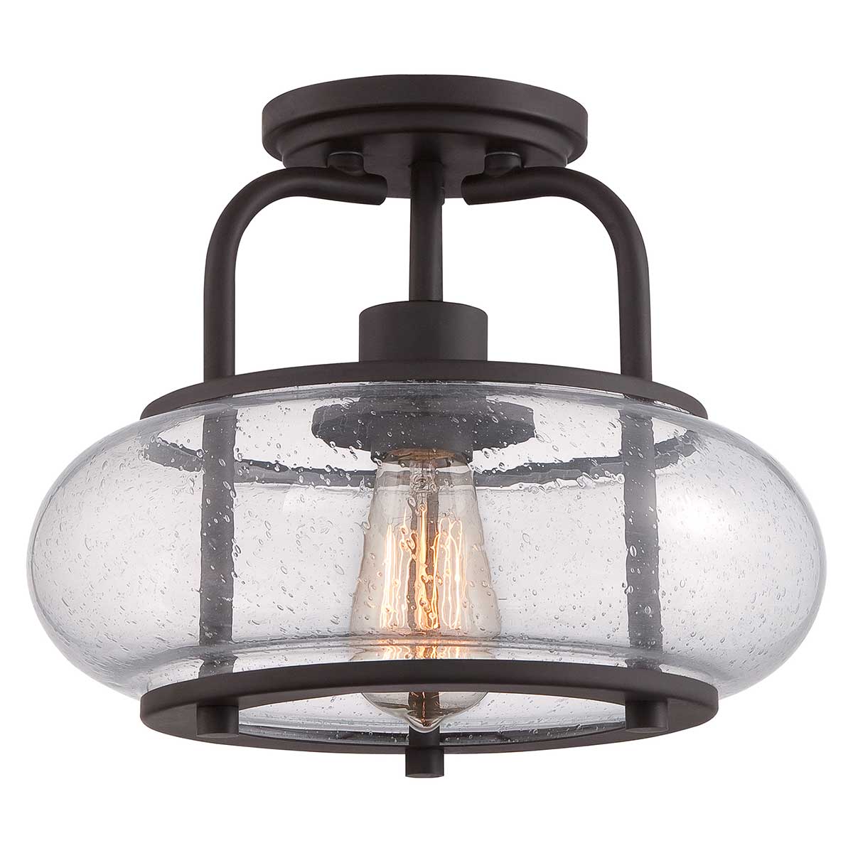 Trilogy 1/3Lt Semi-Flush - Old Bronze/ Brushed Nickel - Image 8