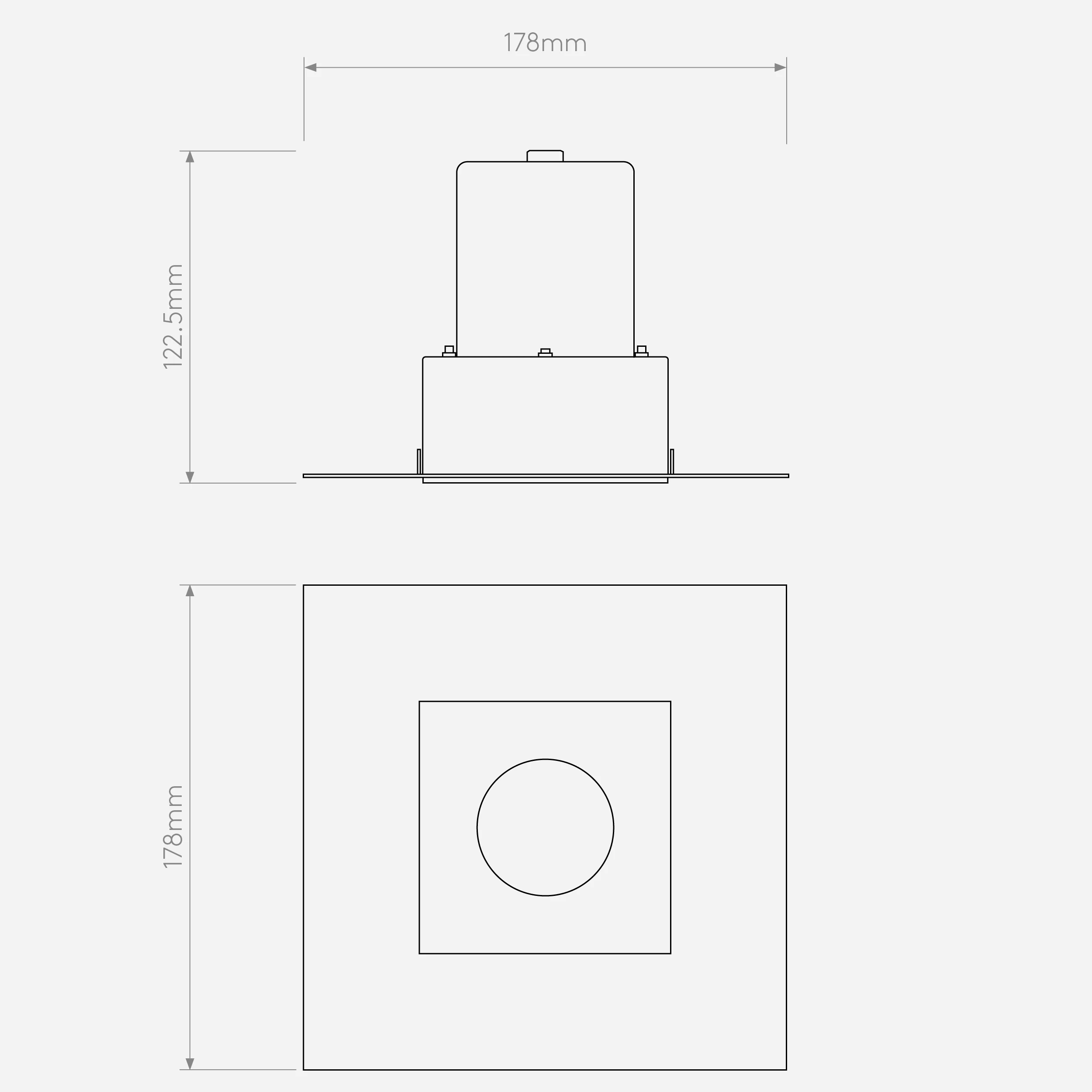 Trimless Square Fixed IP65 - Image 4