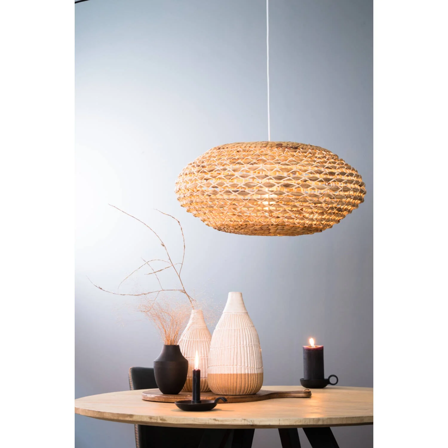 Tripoli Hanging lamp rattan natural- Various Finishes/ Sizes - Image 10