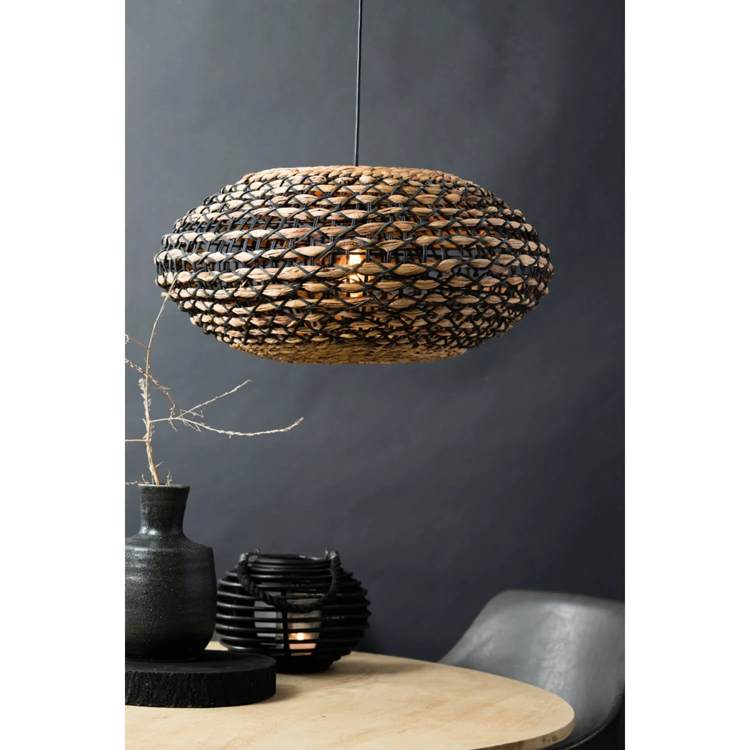 Tripoli Hanging lamp rattan natural- Various Finishes/ Sizes - Image 7