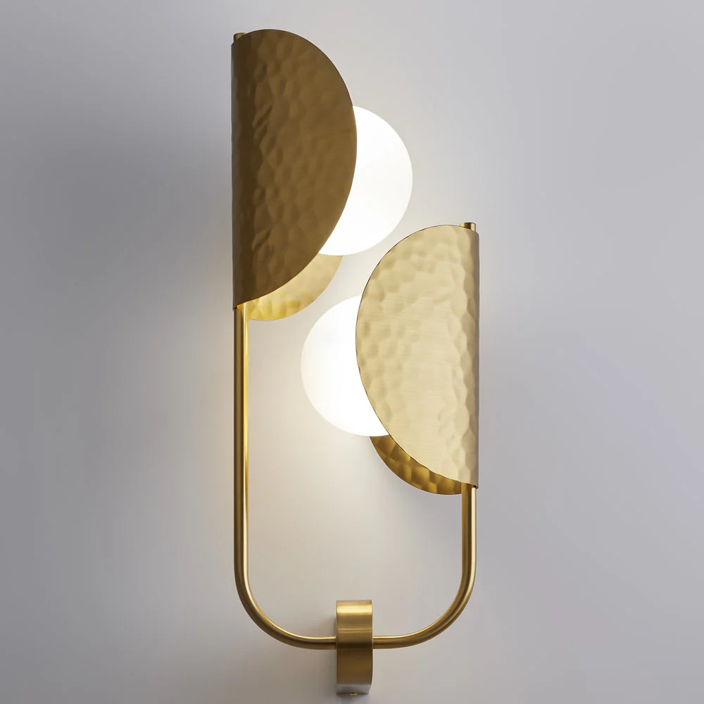 Tropic 2Lt Wall Lamp - Satin Brass - Image 2