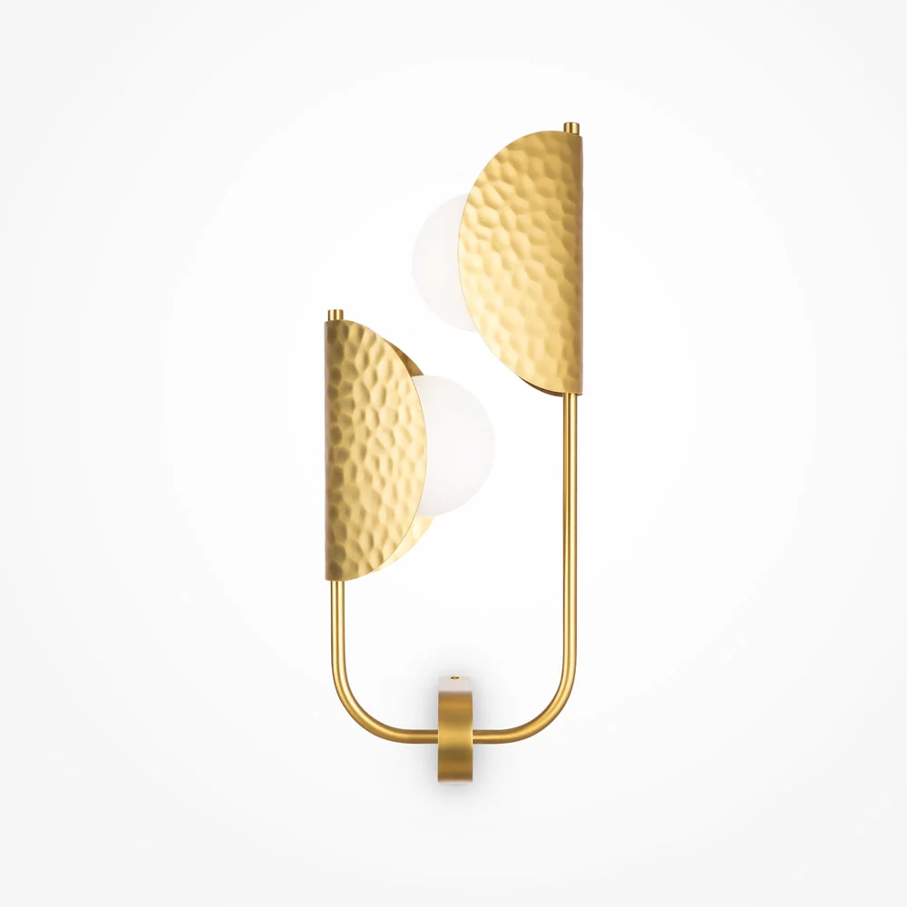 Tropic 2Lt Wall Lamp - Satin Brass - Image 6