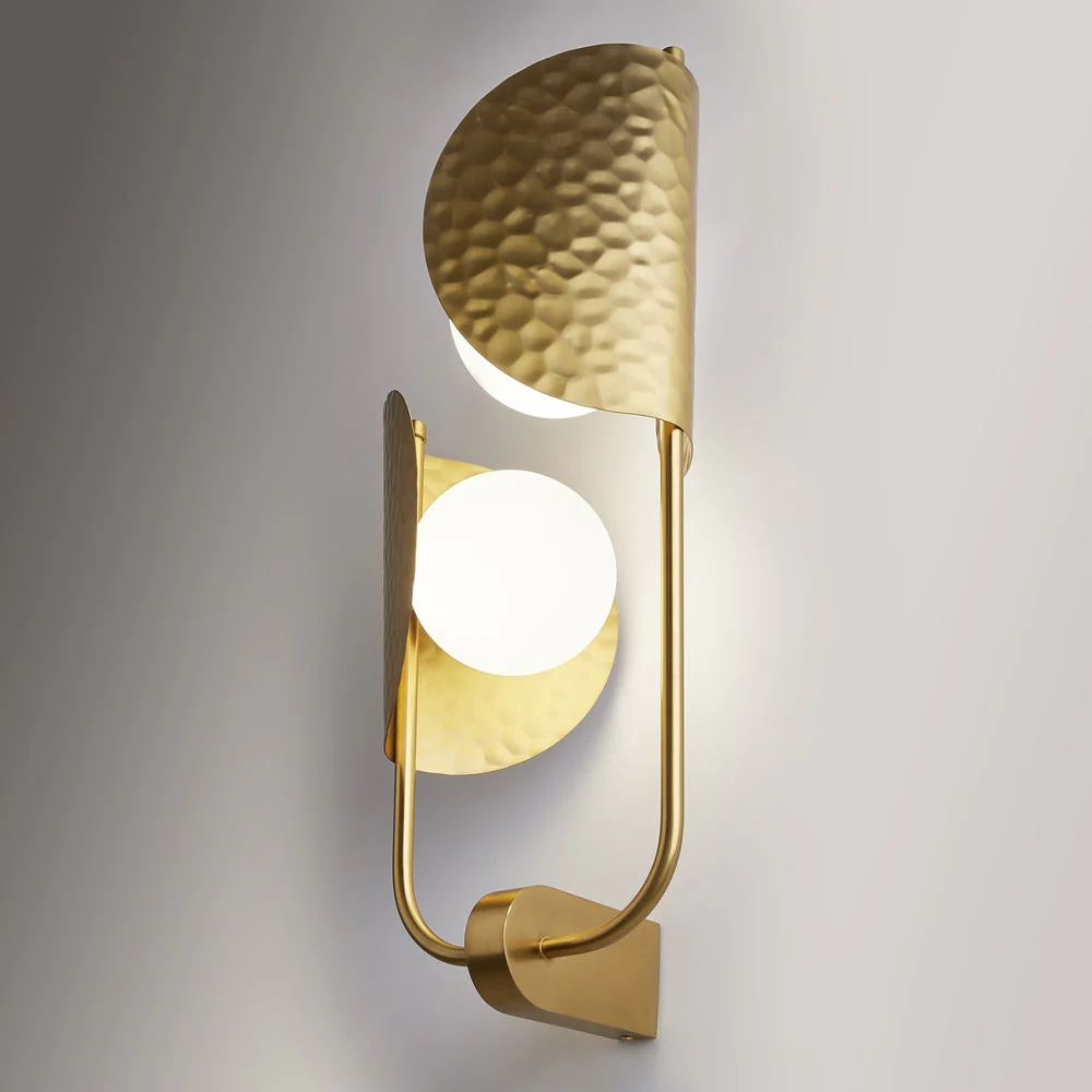 Tropic 2Lt Wall Lamp - Satin Brass - Image 7