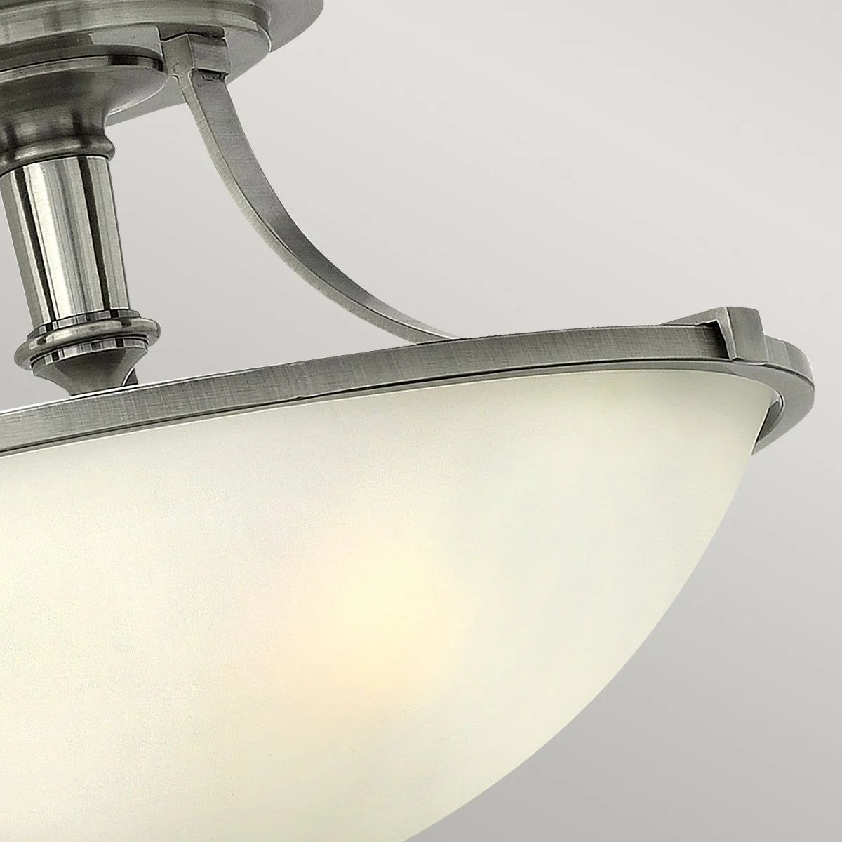 Truman 3Lt Semi Flush Ceiling Light -  Antique Nickel Finish - Image 3