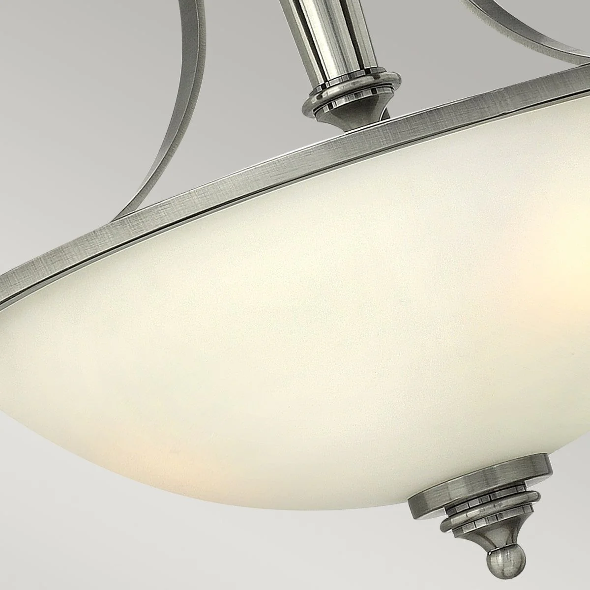 Truman 3Lt Semi Flush Ceiling Light -  Antique Nickel Finish - Image 4