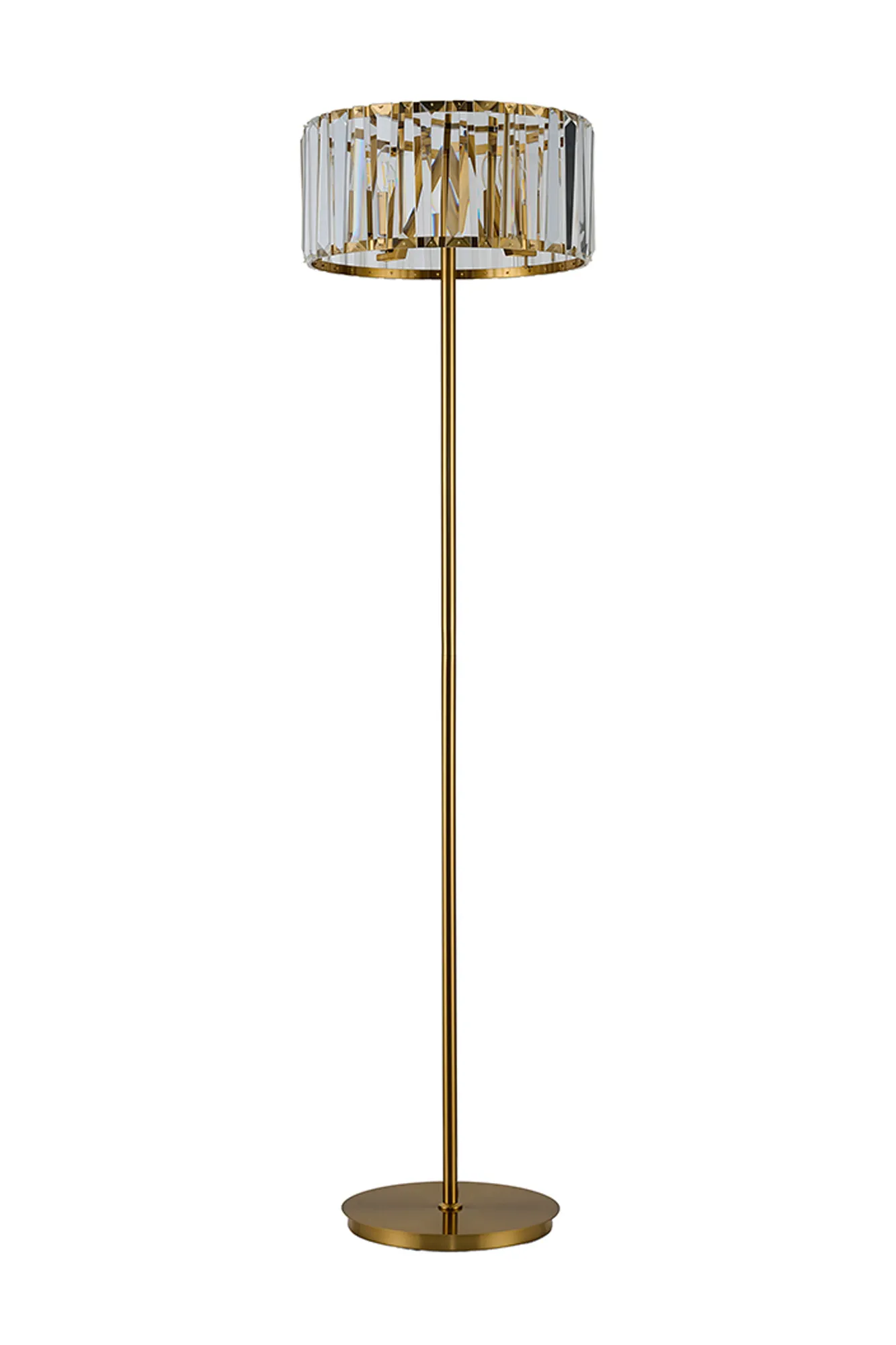 Tudor Crystal Floor Lamp- Black/ Brass/ Nickel Finishes - Image 2
