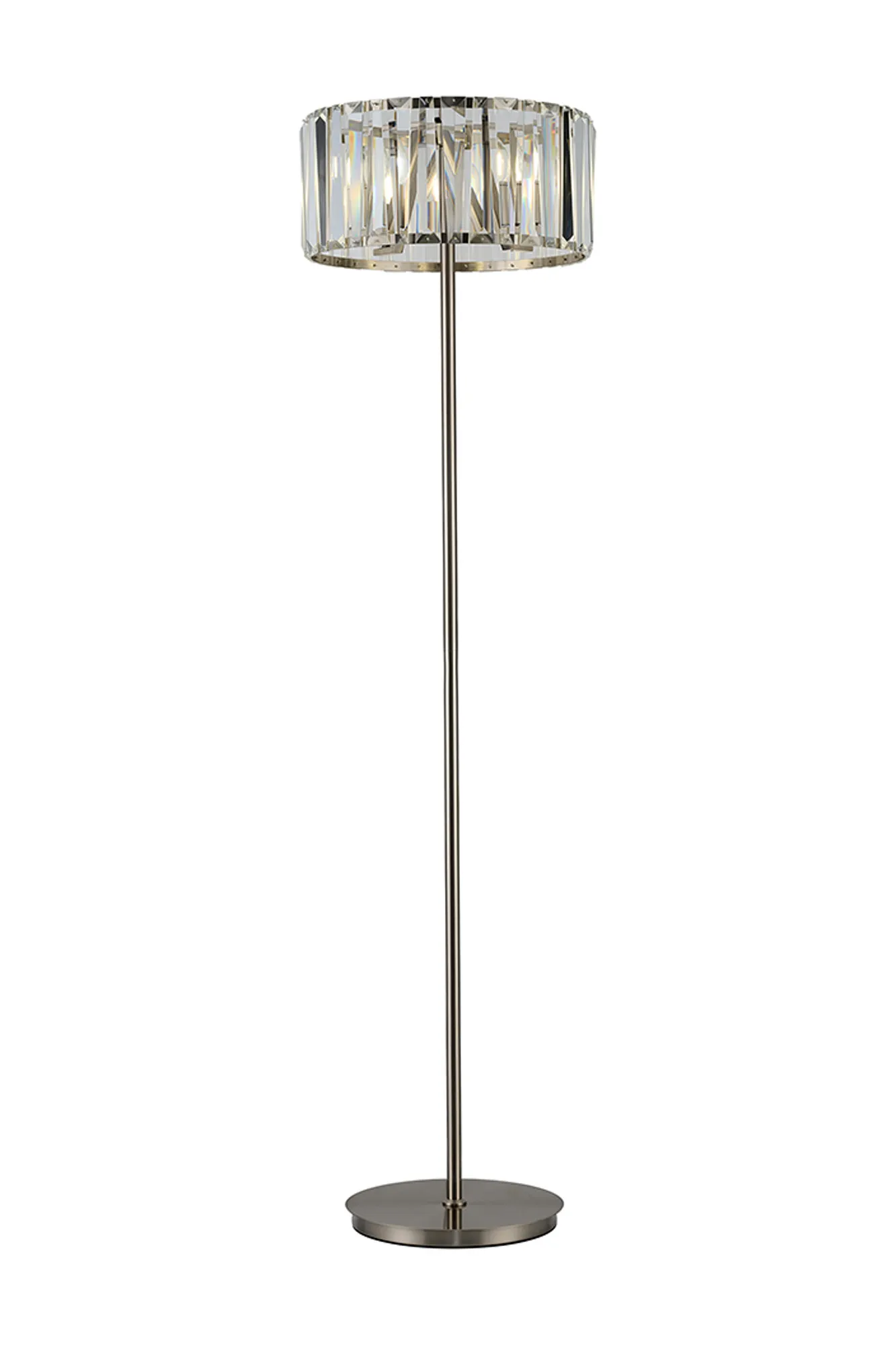 Tudor Crystal Floor Lamp- Black/ Brass/ Nickel Finishes - Image 3