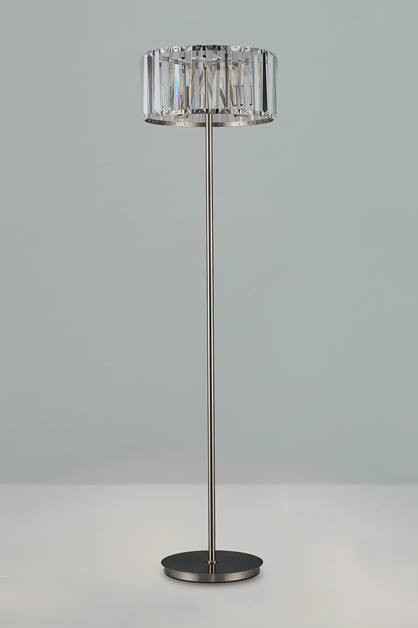 Tudor Crystal Floor Lamp- Black/ Brass/ Nickel Finishes - Image 4