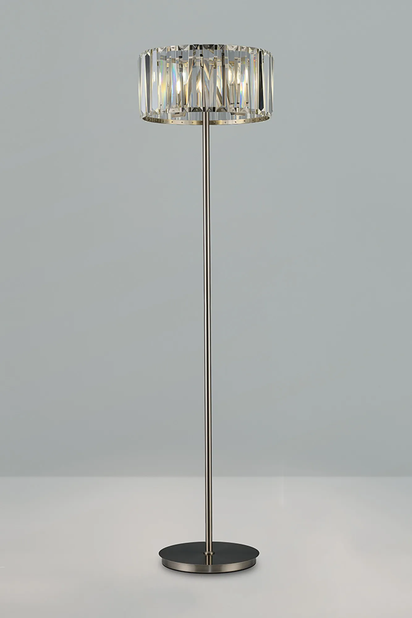Tudor Crystal Floor Lamp- Black/ Brass/ Nickel Finishes - Image 6