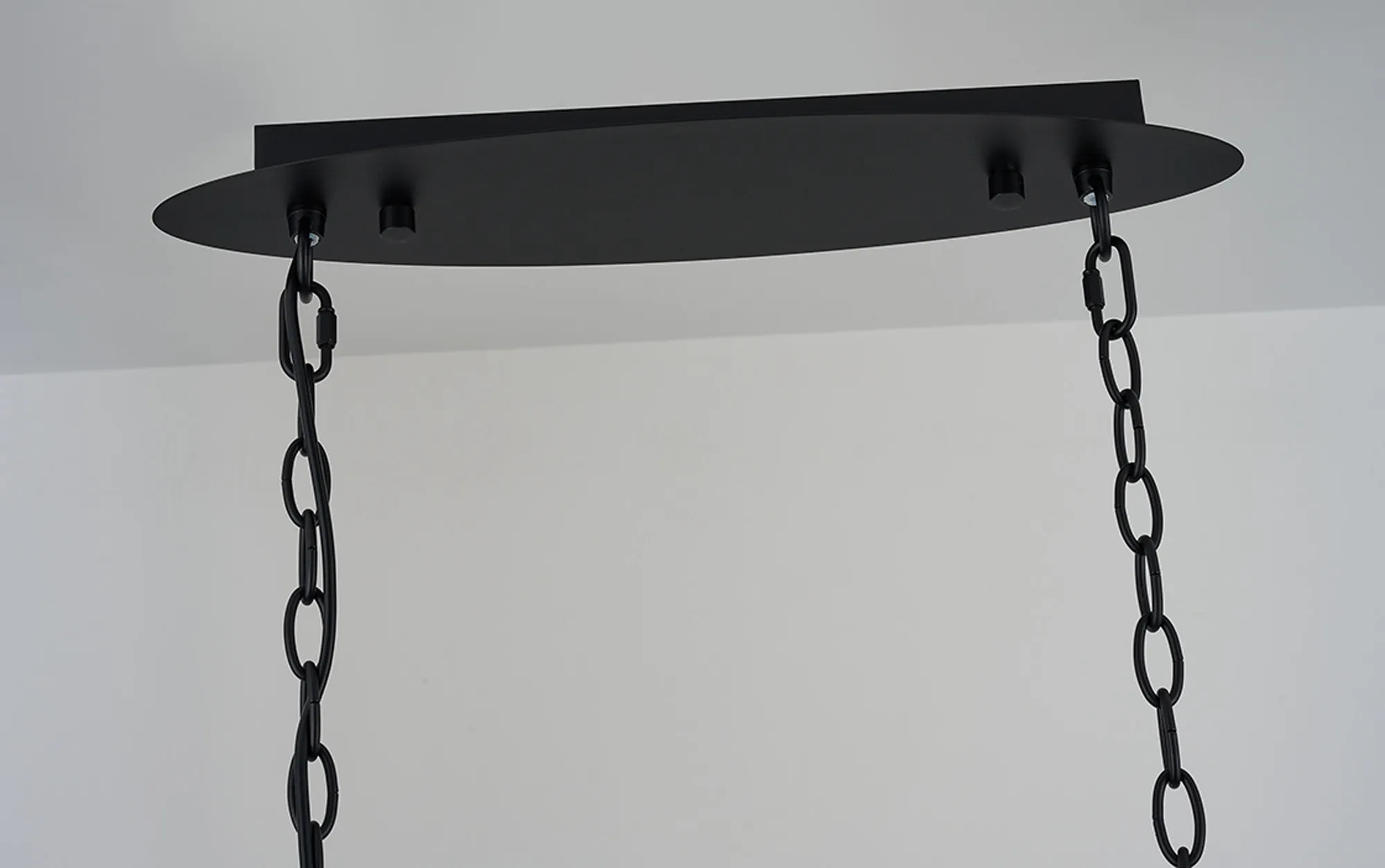 Tudor Crystal Linear Chandelier- Black/ Brass/ Nickel Finishes - Image 17