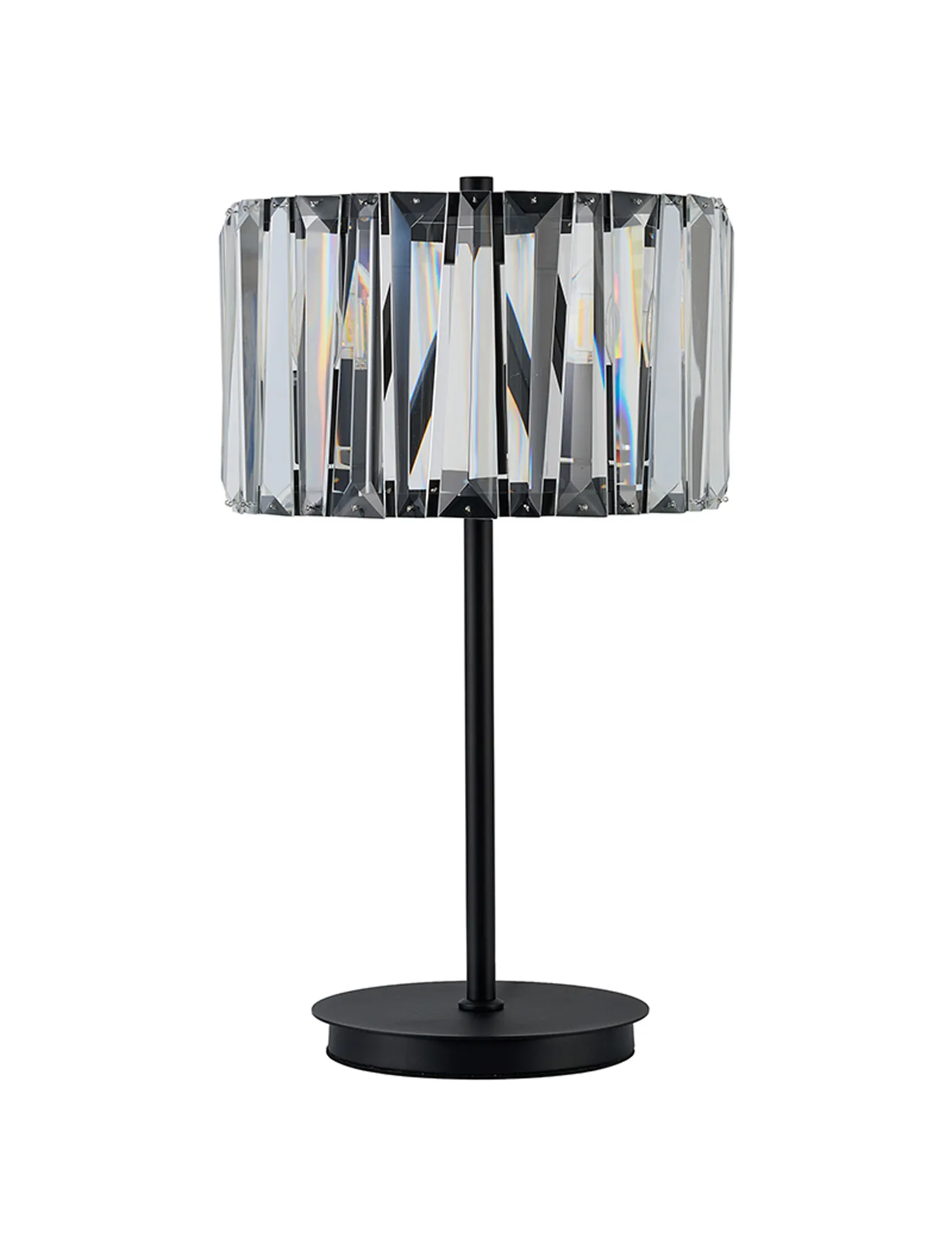 Tudor Crystal Table Lamp- Brass/ Black/ Satin Nickel Finishes - Image 8