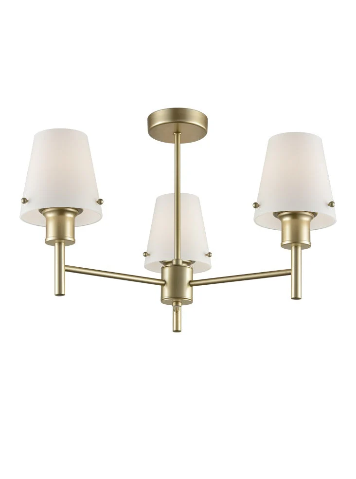 Tunisia 3/5Lt Indoor Semi Flush Ceiling Light in Various Finish - Image 3