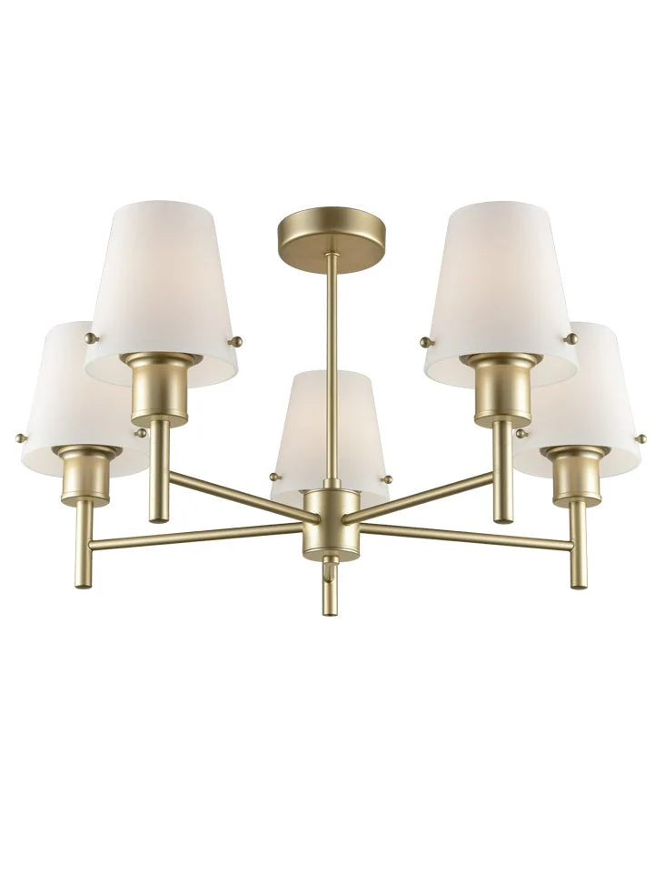 Tunisia 3/5Lt Indoor Semi Flush Ceiling Light in Various Finish - Image 7