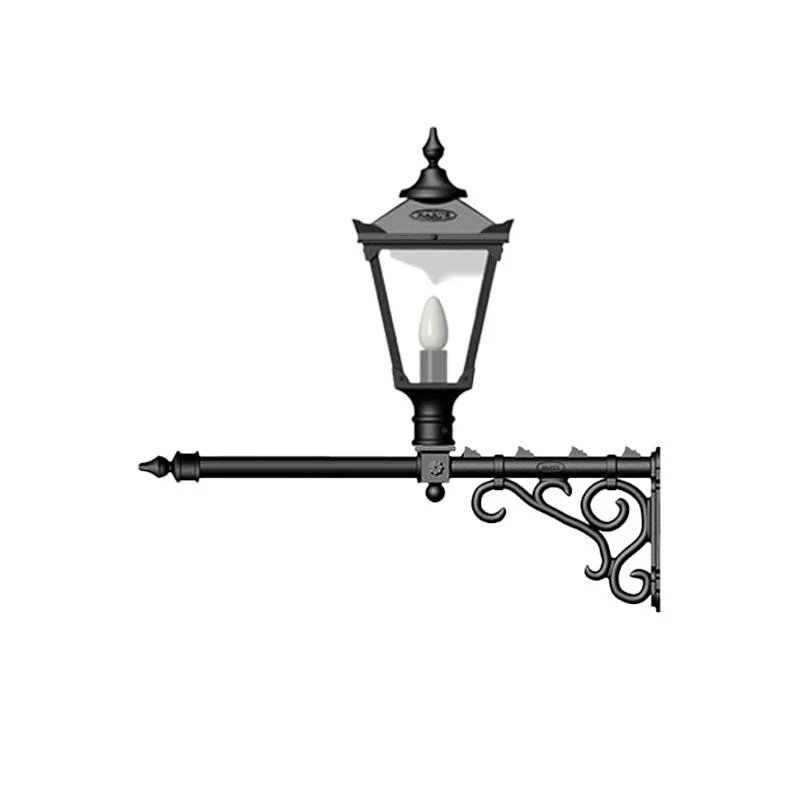 Tunstall 1Lt Outdoor Wall Lamp - Cast Iron - Image 10