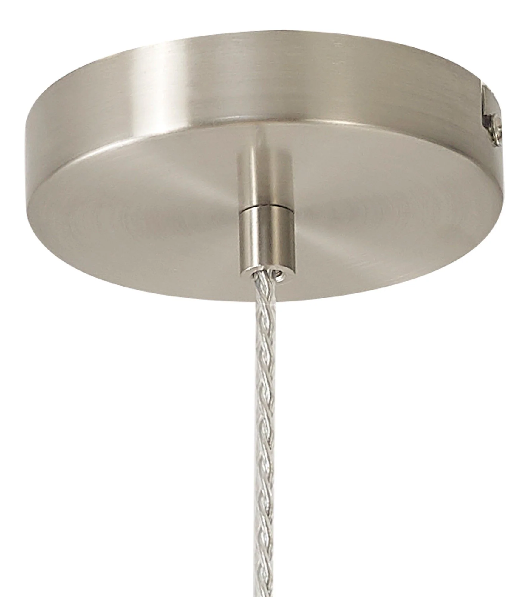 Olivier Wide/Narrow Pendant, Ancient Brass/Clear Glass/Satin Nickel/Opal Glass - Image 2
