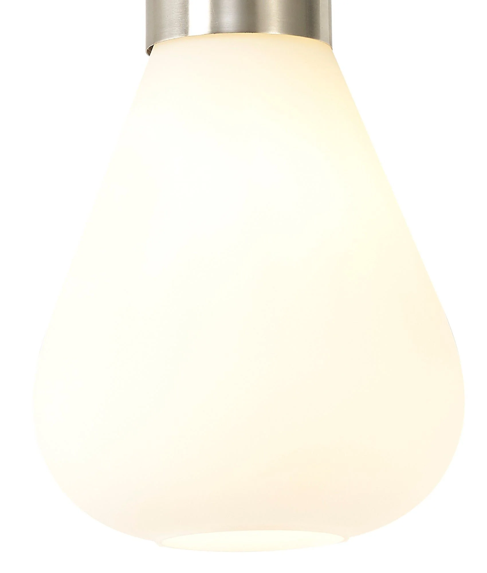 Olivier Wide/Narrow Pendant, Ancient Brass/Clear Glass/Satin Nickel/Opal Glass - Image 3
