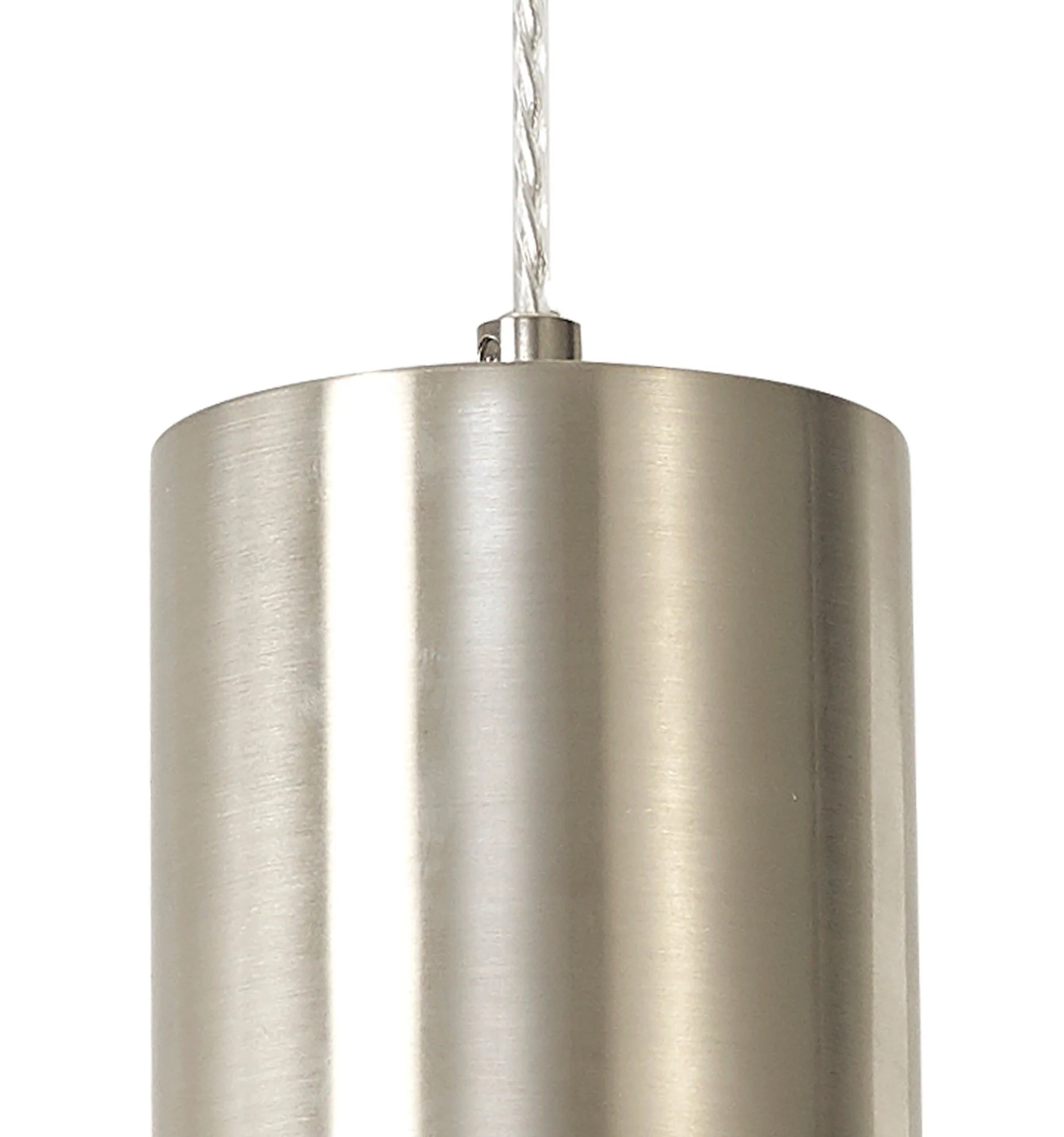 Olivier Wide/Narrow Pendant, Ancient Brass/Clear Glass/Satin Nickel/Opal Glass - Image 4