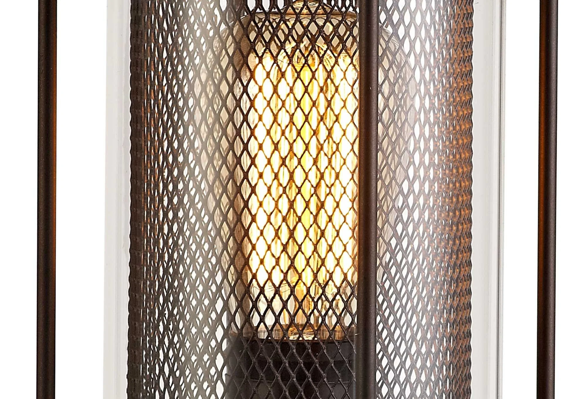 Turbo Pedestal Lamp, 1 x E27, Antique Bronze/Clear Glass, IP54, 2yrs Warranty - Image 2