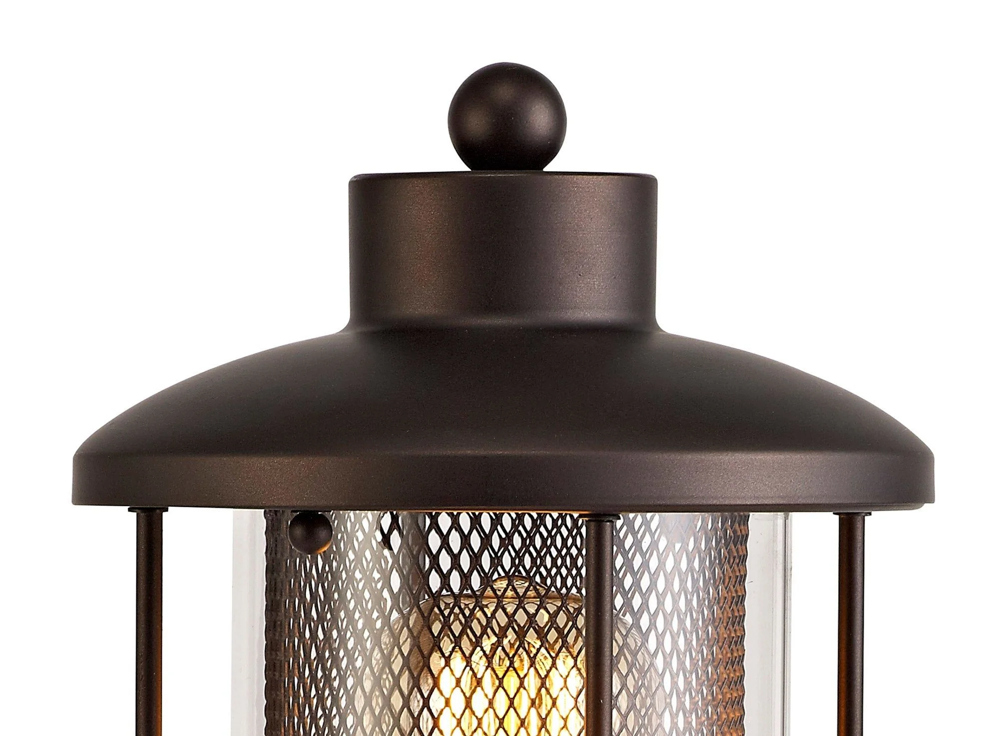 Turbo Pedestal Lamp, 1 x E27, Antique Bronze/Clear Glass, IP54, 2yrs Warranty - Image 5