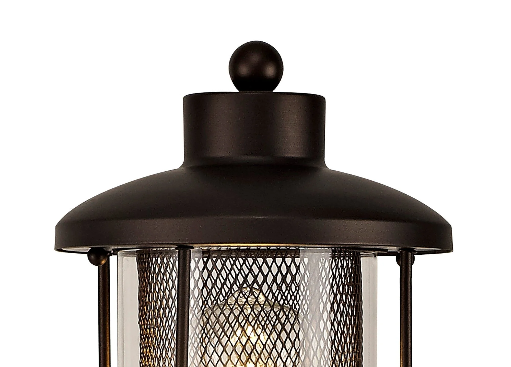 Turbo Single Headed Post Lamp, Antique Bronze/Clear Glass, IP54, 2yrs Warranty - Image 3