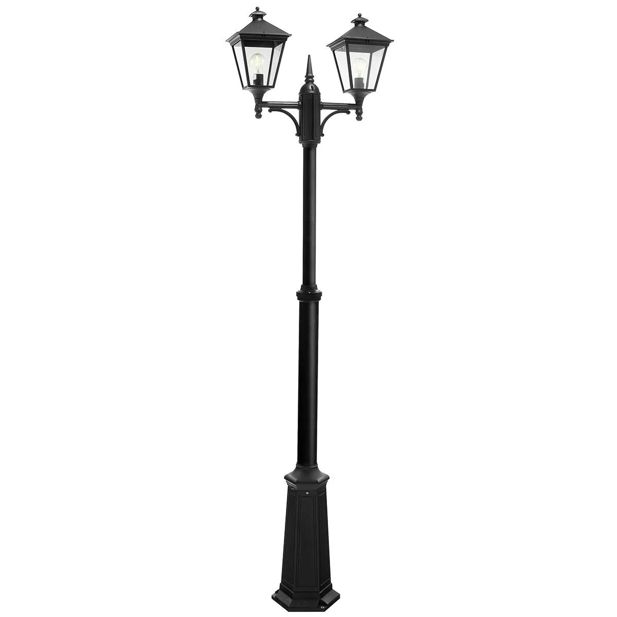 Turin 1/2/3Lt Lamp Post - Black IP54  E27 - Image 2