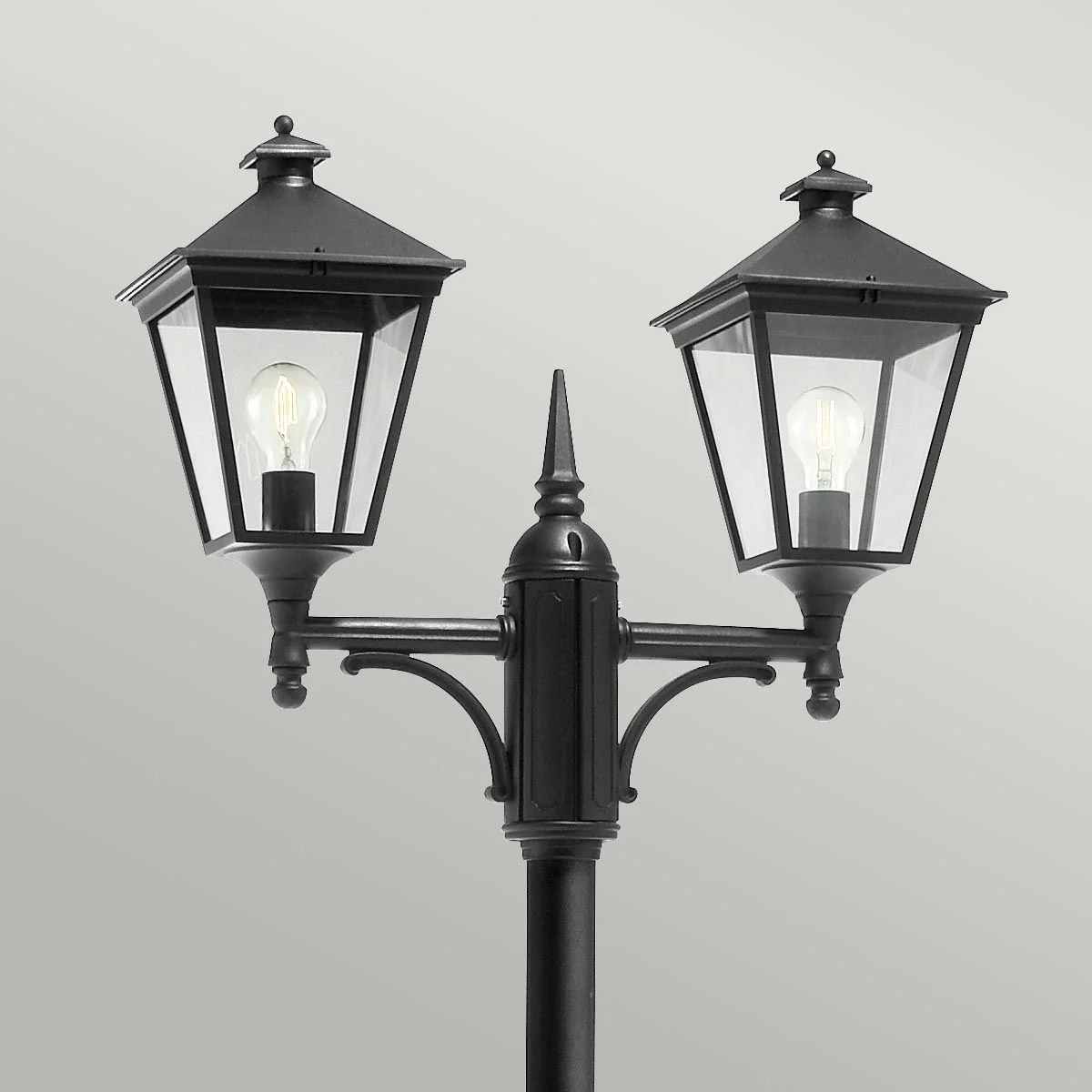 Turin 1/2/3Lt Lamp Post - Black IP54  E27 - Image 6