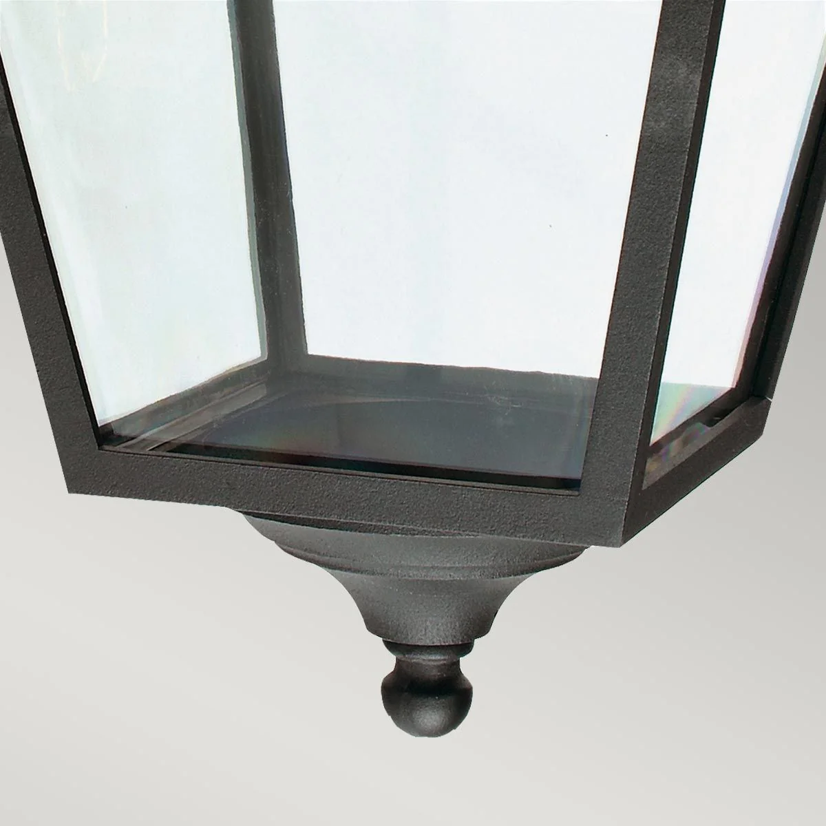 Turin 1 Light Medium/Large Chain Lantern - Black IP54 E27 - Image 8