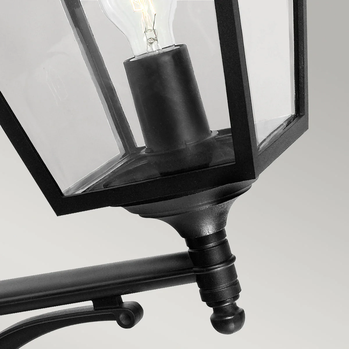 Turin 1 Light Medium/Large Down/Up Wall Lantern - Black - Image 8