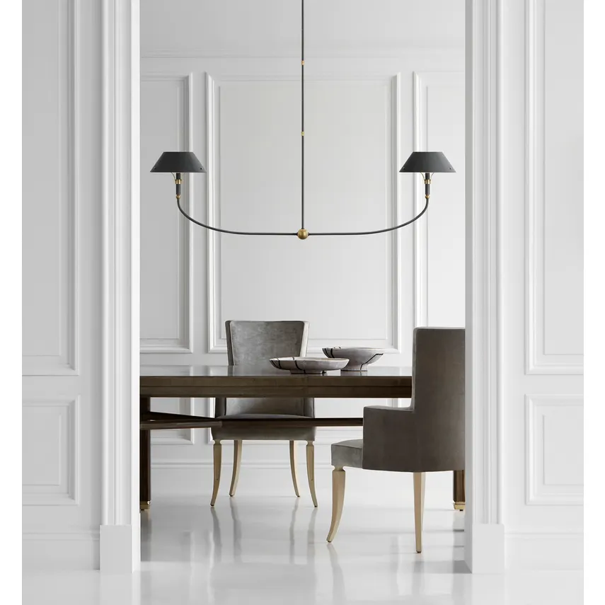 Turlington Linear Chandelier- Brass/ Bronze Finishes - Image 3