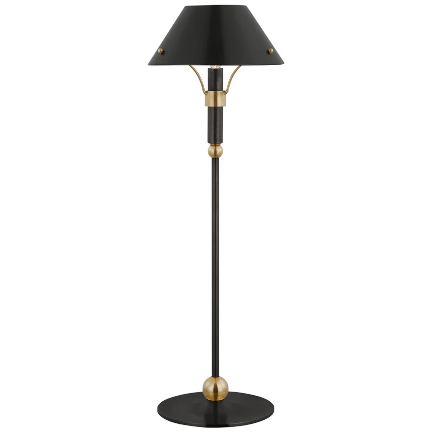 Turlington Table Lamp- Polished Nickel/ Antique Brass/ Bronze Finish - Image 3