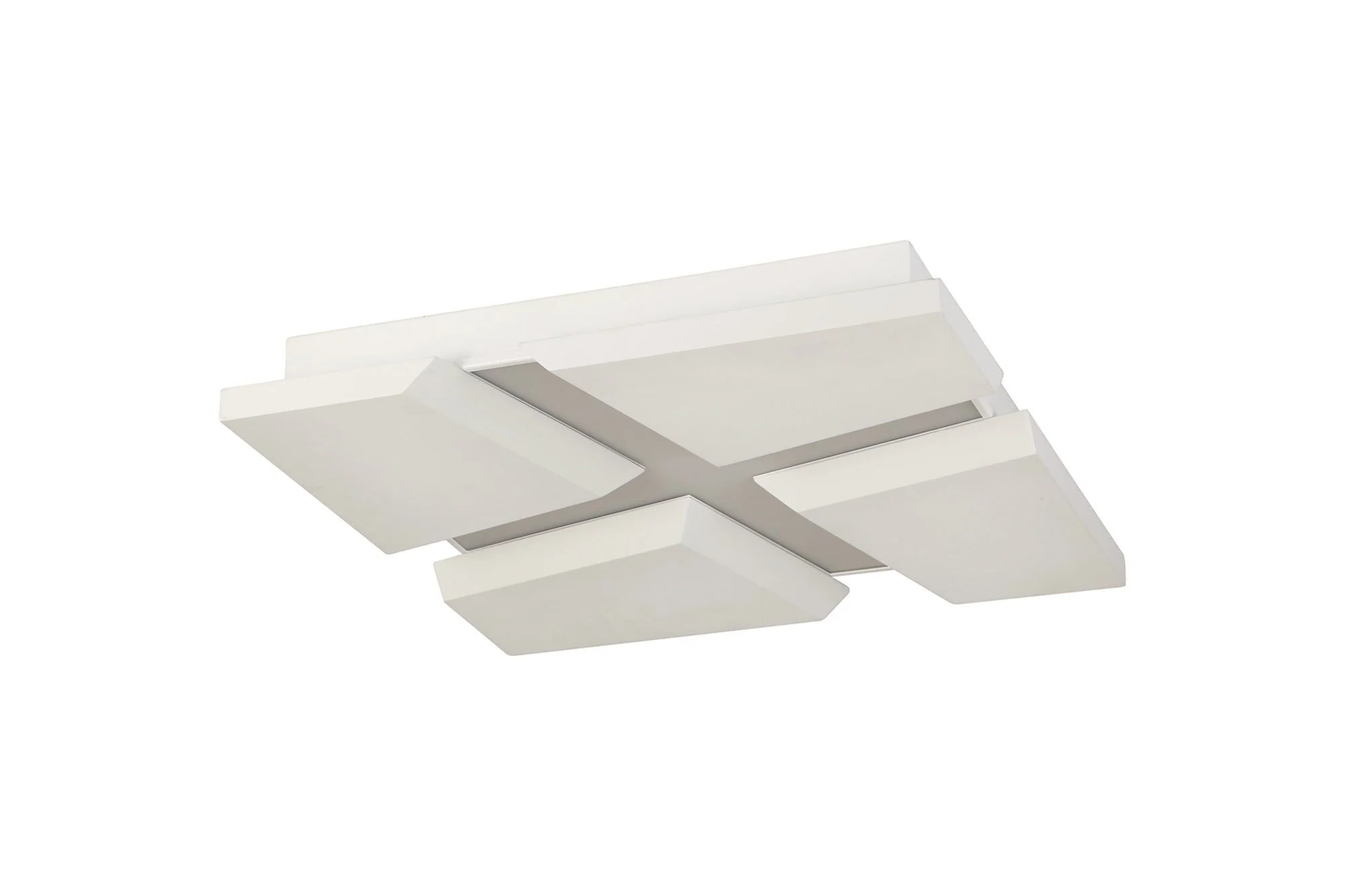 Tuscany Flush Square Square Ceiling, 1 x 50W LED, 3000K, 3500lm, Sand White, 3yrs Warranty - Image 2