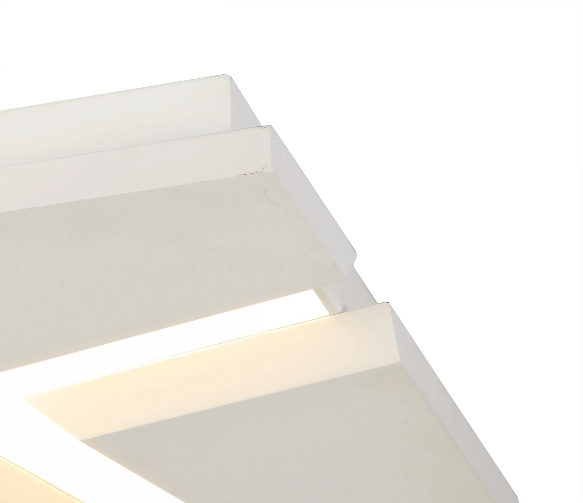 Tuscany Flush Square Square Ceiling, 1 x 50W LED, 3000K, 3500lm, Sand White, 3yrs Warranty - Image 3