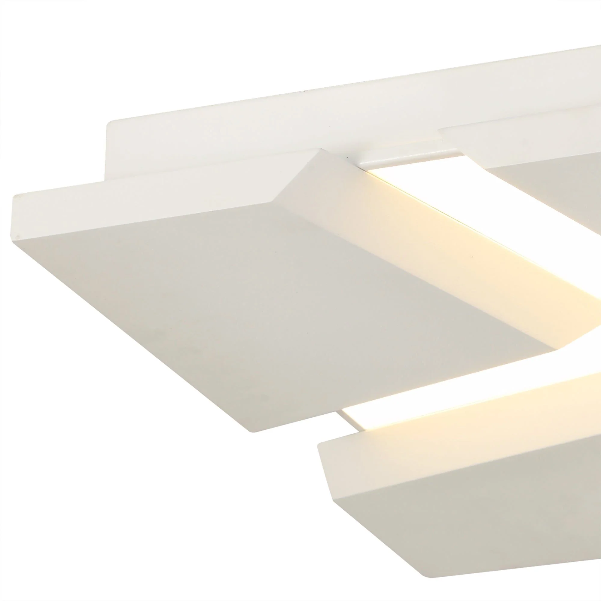 Tuscany Flush Square Square Ceiling, 1 x 50W LED, 3000K, 3500lm, Sand White, 3yrs Warranty - Image 4