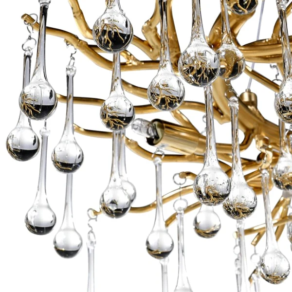 Twiggy 6/13Lt Oxid Gold Droplet Chandelier - Image 5