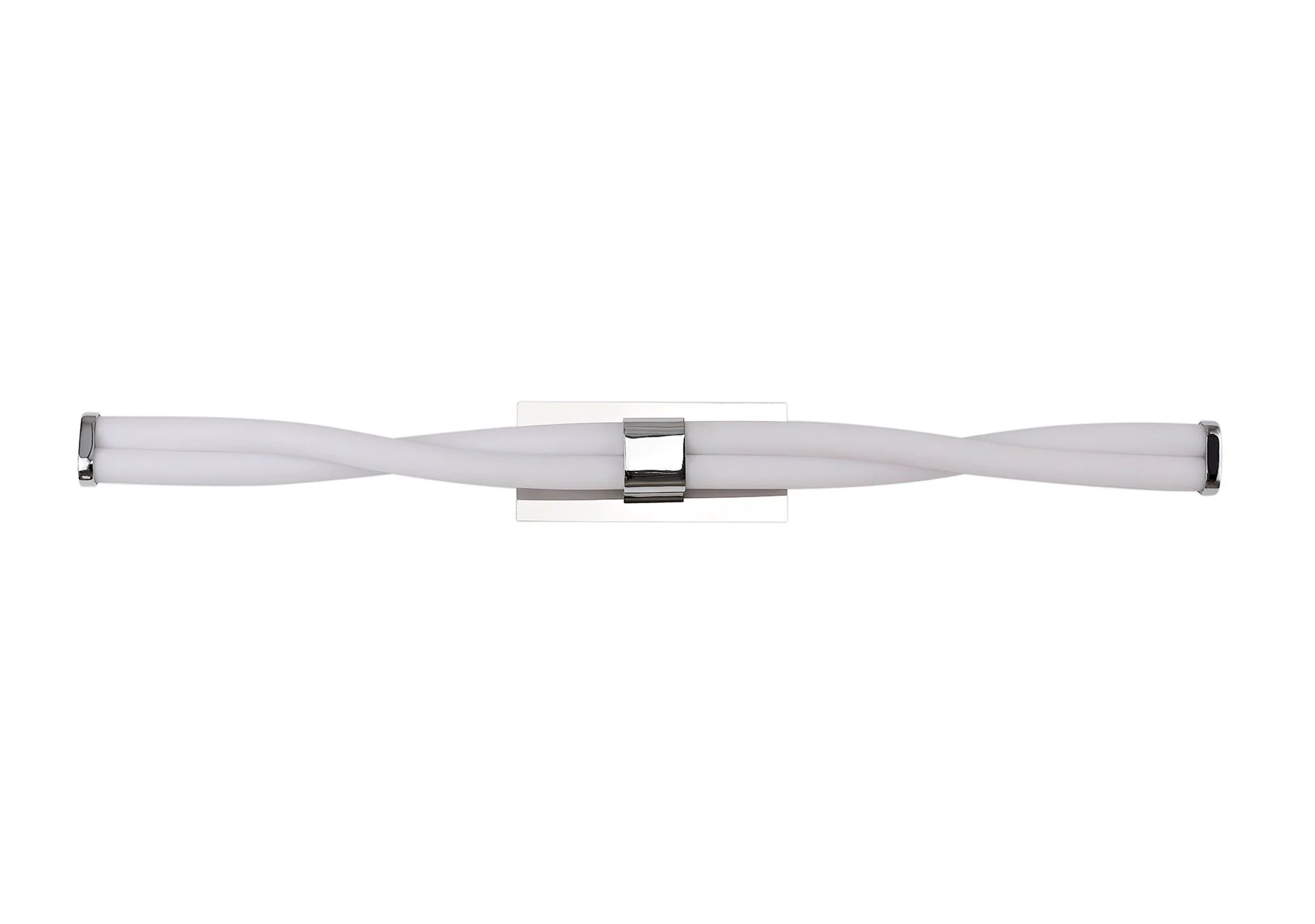 Twine Wall Lamp Large, 2 x 10W LED, 3000K, 1400lm, IP44, Polished Chrome, 3yrs Warranty - Image 3