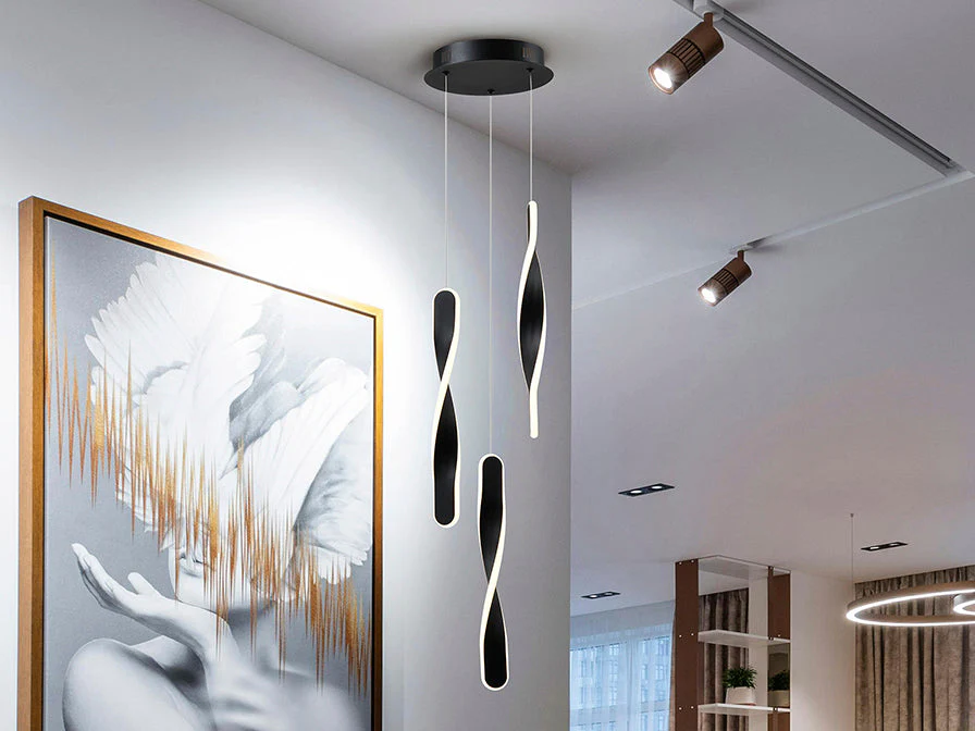 Twist - Lamp 3L Black/Gold Ip20 Integrated Led - Image 2