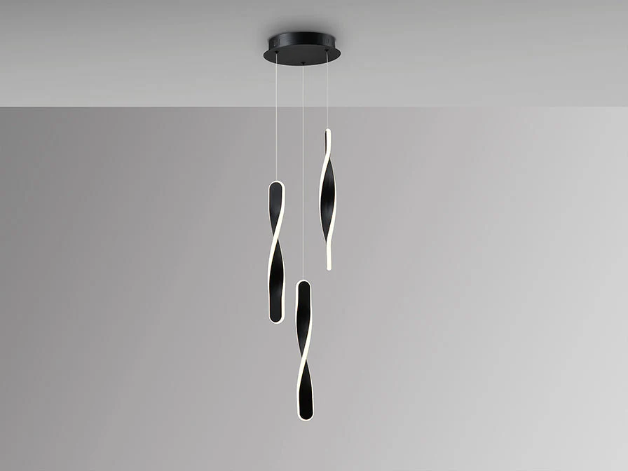 Twist - Lamp 3L Black/Gold Ip20 Integrated Led - Image 5