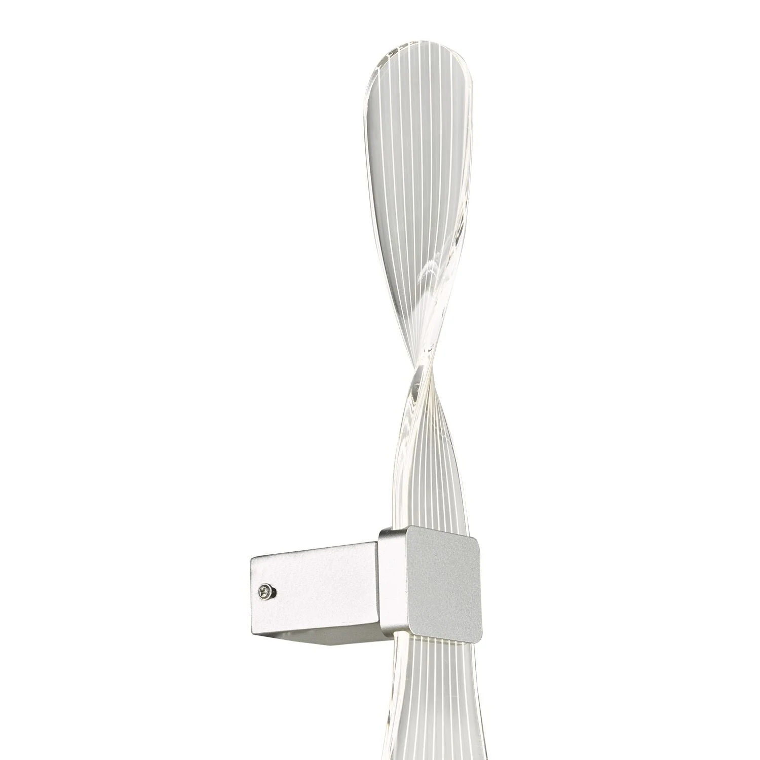 Twist Wall Light Acrylic Silver LED - Image 2