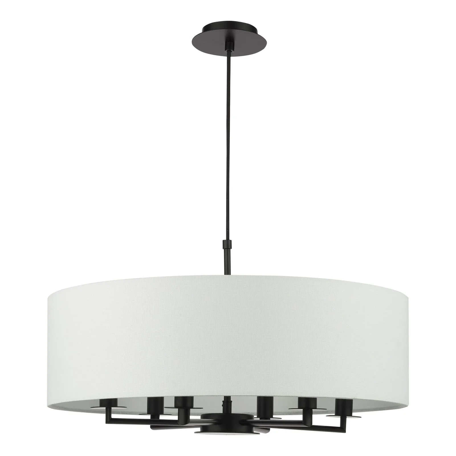 Tyler 6 Light Chadelier - Matt Black/ Antique Bronze Finishes - Image 2