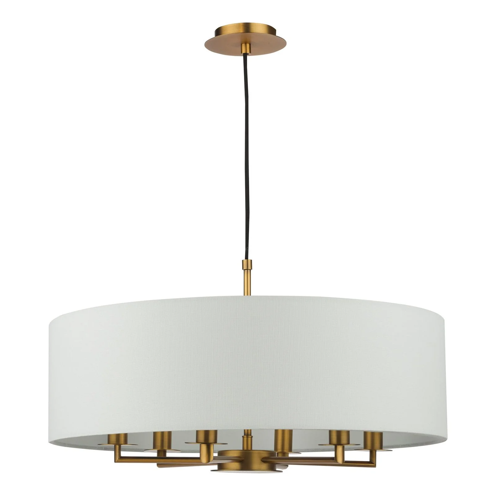 Tyler 6 Light Chadelier - Matt Black/ Antique Bronze Finishes - Image 6